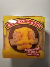 Sunny Days Yellow Squeeze Cheese Fidget Toy 5  x5  