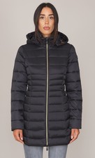 PIUMINO LUNGO SAVE THE DUCK TRAPUNTATO CON CAPPUCCIO REESE DA DONNA D47300W