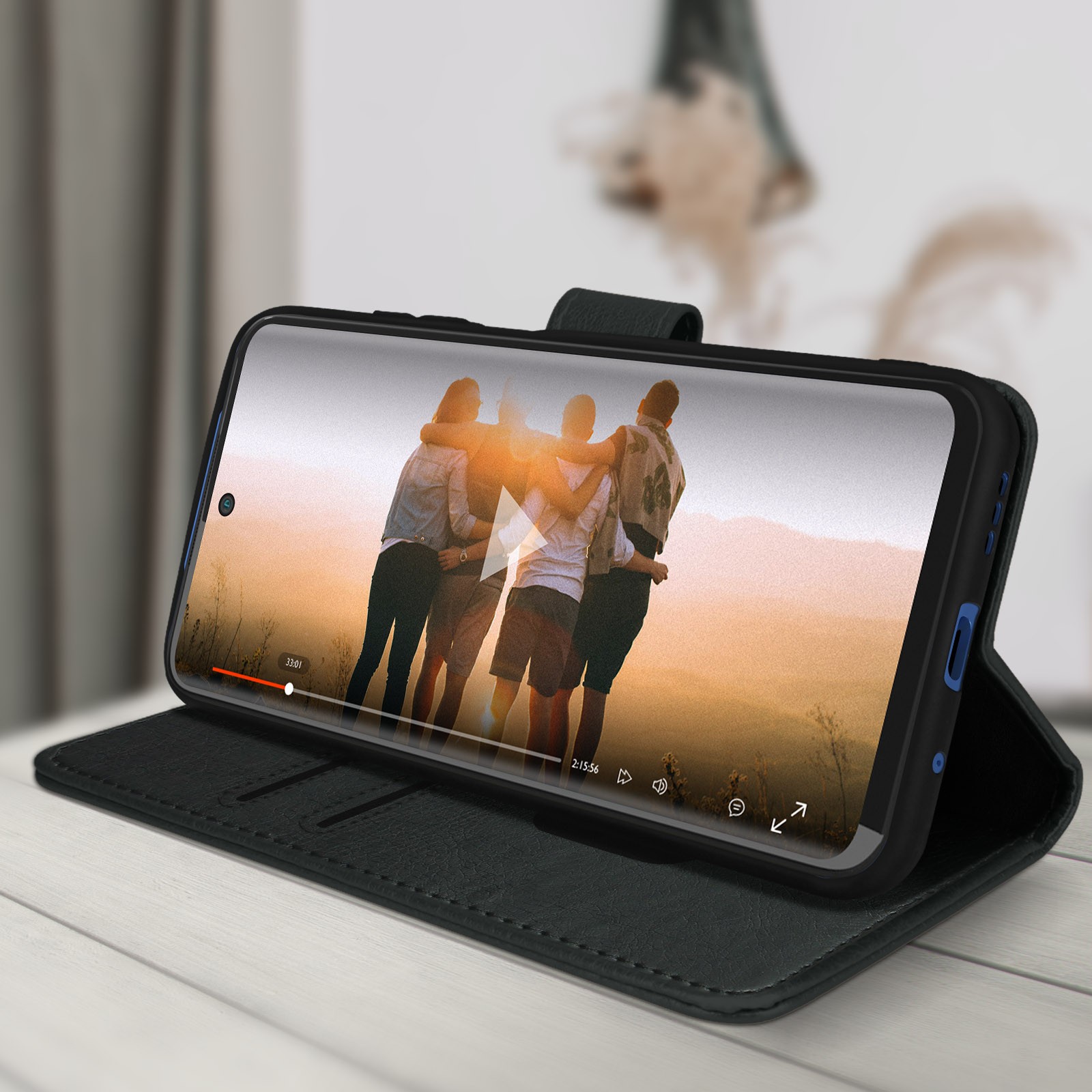Housse Redmi Note 10 5G antichoc avec clapet magnétique et support vidéo horizontal - 4