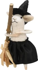 Primitives by Kathy Halloween Collectible Critter - Witch Mouse