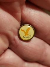 Vintage AEAGLE American Eagle Outfitters Retailer Logo Pin Pinback Button