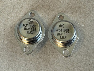 ONSEMI MJ21195 MJ21196 POWER TR 8ペア 新品 OnSemi MJ21195G & MJ21196G Transistors Subs for SJ2513 SJ2514