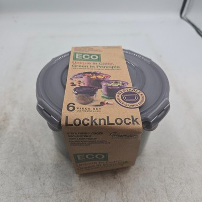 LocknLock Multi-Size Food Storage Containers 6 piece Set