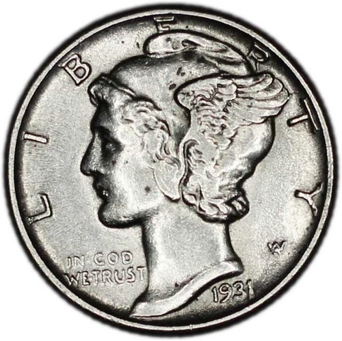 UNITED STATES coin Mercury Dime 1931 VF+