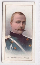 Major General VASILY FLUG of Russia Vintage RUSSO-JAPANESE WAR Card from 1904