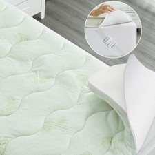 Viscose Short Queen Mattress Topper for RV Camper, Dual Layer 2 Inch Cooling
