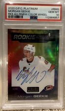 2020-21 O-Pee-Chee Platinum - Rookie Auto Morgan Geekie #R-MG Color Wheel Pop 1