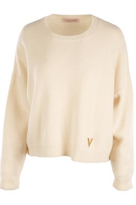 VALENTINO WOLLPULLOVER CREME LARGE