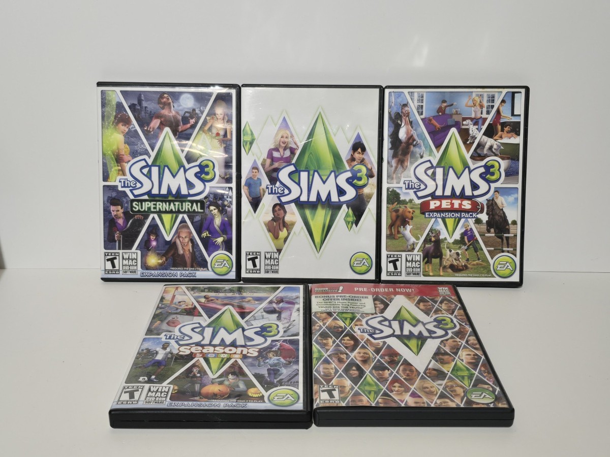 Sims 3 Lot W/ Pets, Supernatural, Seasons Expansion Packs (Windows