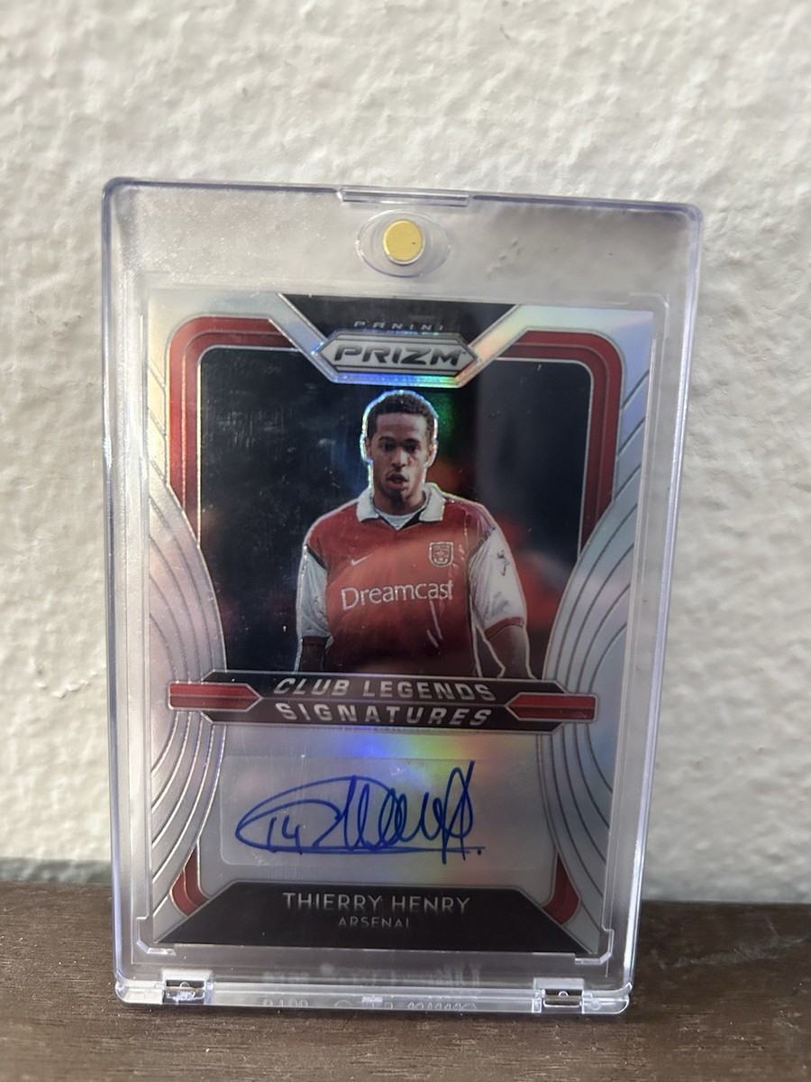 Henrik Malmstrom【サイン入り・シリアルナンバー入り】 2020-21 Panini Prizm Club Legends Signatures Thierry Henry Auto