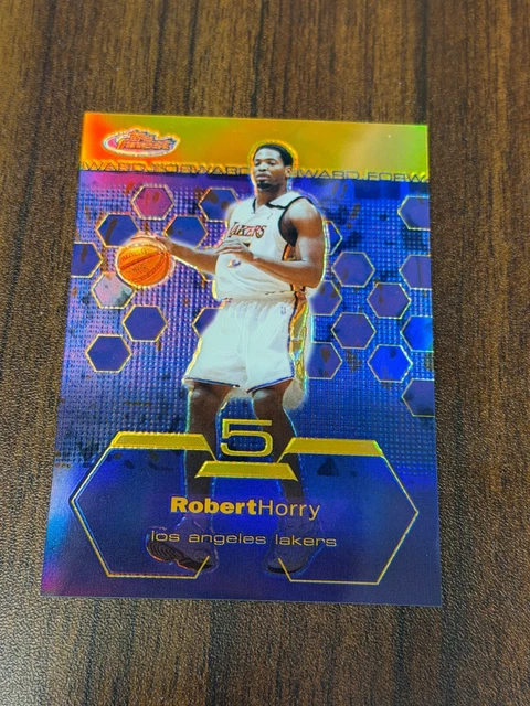 Robert Horry 2002 Finest GOLD Refractor /25 Lakers #5 Rare SSP True Gold