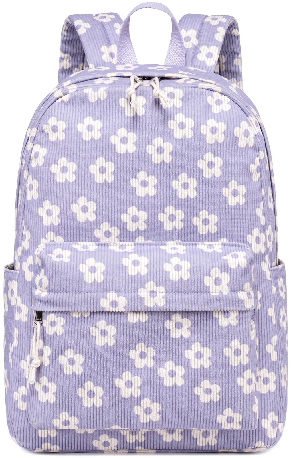 Bluboon Corduroy Laptop Backpack for School Girls, Cute Bookbag