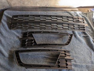 mk3 skoda octavia front bumper lower grill set 2013 2017