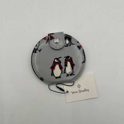 Vera Bradley Pocket Mirror in Playful Penguins Gray.  NWT
