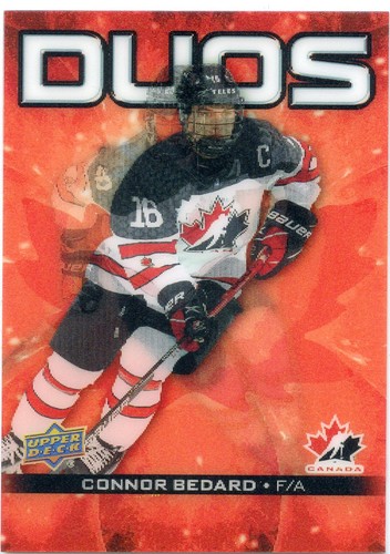 Connor Bedard / Adam Fantilli #CO-1 2025 Upper Deck Tim Hortons Team Canada Duo card