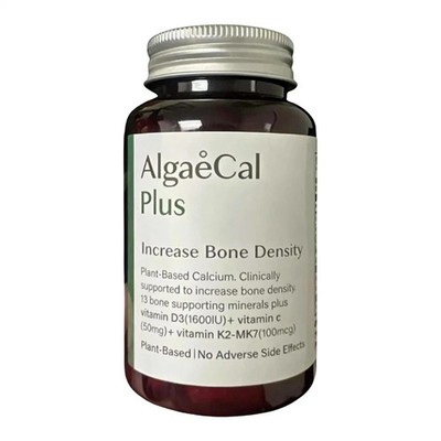 ALGAECAL Plus Increase Bone Density Vitamin D3 (1600IU) Dietary Supplement 120Cp