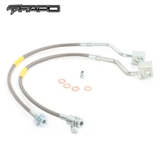 FAPO Extended Brake Line FRONT for 1980-1996 Ford F150 Bronco 4-6" lift PTFE SS