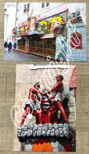 2 x Archiv Foto Geisterbahn TEUFELSMÜHLE - Kirmes Ghost Train Modellbau