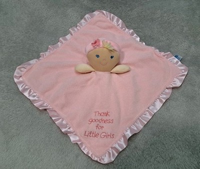 Kids Preferred Pink Doll Girl Security Blanket Thank Goodness for Little Girls 