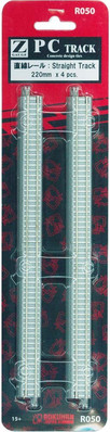 Rokuhan z scale R050 PC track straight rail 220mm 4 pieces Japan F/S