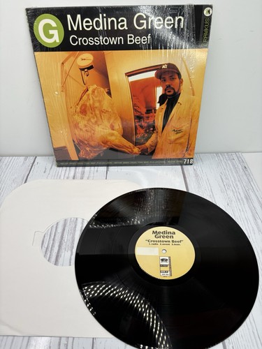 Medina Green - Crosstown Beef 12" Promo 2000 VG+ Rawkus Records Hip Hop Single