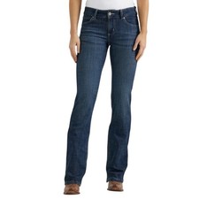 Wrangler Mae Boot Cut Jeans 7x30 Dark Wash Mid Rise Western Denim Western Rodeo