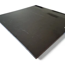 Delrin Acetal Resin, 1/4” x 12" x 12" Black Plastic Sheet