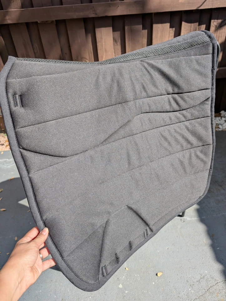 HKM Sports Dressage Saddle Pad Size Large Black - Image 3 of 4