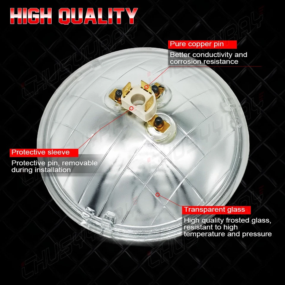 Faros redondos altos/bajos de 5,75" para Chevy Chevelle 1969 2 clavijas + 3 puntas Foto 4 de 4