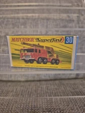 matchbox superfast lesney NO 30 8-WHEEL CRANE repro box