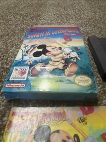 Mickey&rsquo;s Safari In Letterland NES CIB Nintendo 