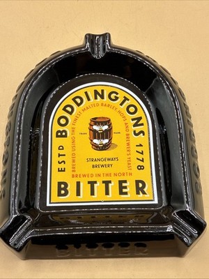 Vintage Boddingtons BItter Ashtray By HCW PROMPOTS, Great Britain, 8.5  X 7.5 