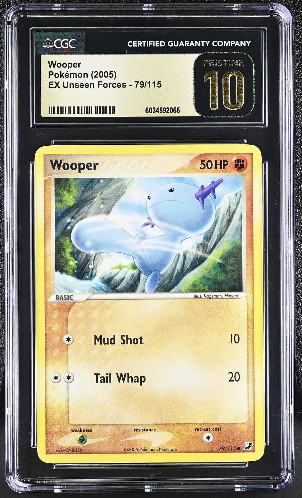 Wooper Ex Unseen Forces 79/115 NM CGC 10