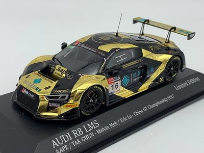 Audi R8 LMS AAPE/ Tak Chun Minichamps TARMAC Maßstab 1:43 Limitiert NEU