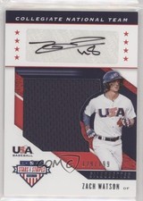 2019 Panini USA Baseball Stars & Stripes Jerseys /199 Zach Watson Auto u6m