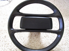 Porsche Steering Wheel 14" off 1987 944 with Center Horn Pad Black