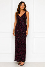 APART Impressions Black Sequin Beaded V-Neck Sleeveless Lined Gown I 42 / EU 36