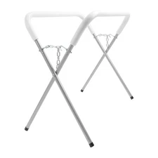 Heavy Duty Auto Body Painting Adjustable Work Stand 500 LBS For Bumpers Silvery