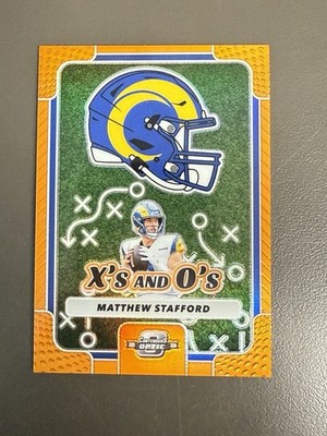 2024 Contenders Optic - X's and O's Matthew Stafford #XO-MSD Orange Prizm /50
