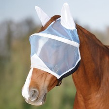 Schneiders X-Spand Mosquito Mesh Sun Visor Fly Horse Mask | Blue | Various Sizes