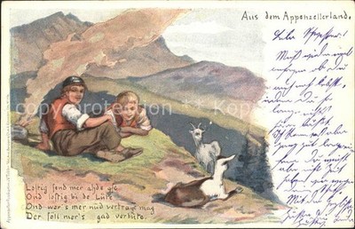 Tobler Viktor V.T. Senner Zieger Appenzellerland Mountains Poem