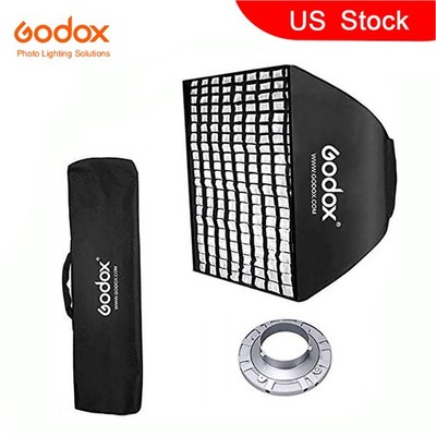 Godox 60x60cm Grid Softbox Bowens Mount Adapter for Studio Flash Strobe