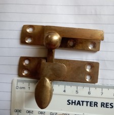 Vintage Brass Sash Window Latch Lock Fastener Catch Old Antique