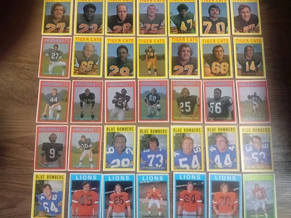 💥1972🇨🇦O-Pee-Chee💥Vintage🏈CFL🏈 Various ●80 Card Lot● Partial Set +E +Grade - Image 2 of 4