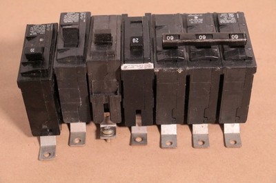 Siemens 60 Amp 3 Pole  Bolt On Circuit Breaker  + 1p 20a, 30a Lot 240V