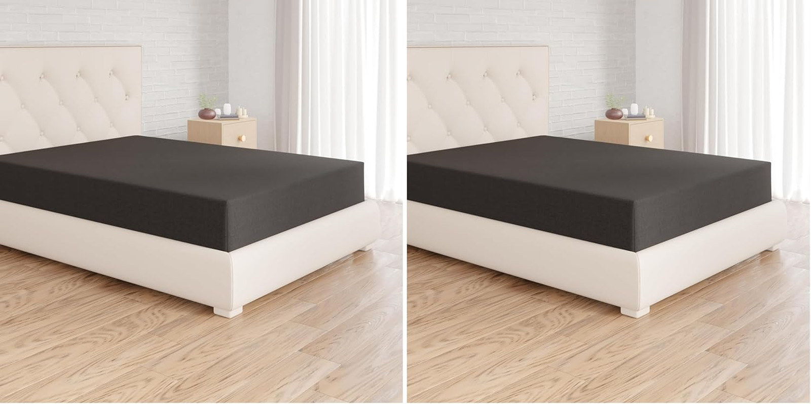 Drap housse 140x200x30 cm l'excellence de la microfibre douce pour grand matelas épais