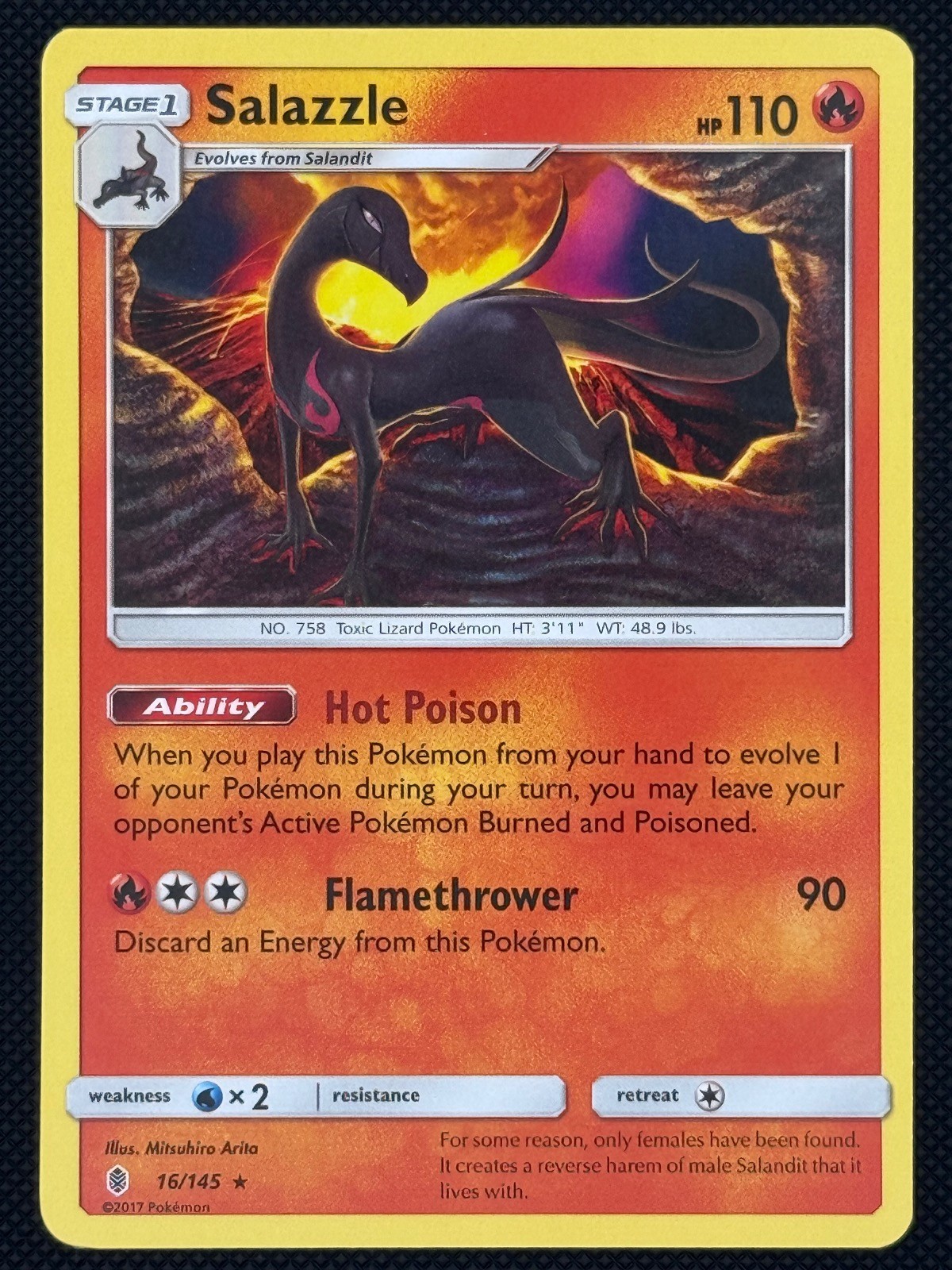 Salazzle 16/145 Rare Guardians Rising Near Mint