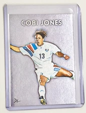 Cobi Jones Limited Platinum Plated Artist Signed "Team USA" Trading Card 1/1
