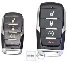 Key Fob Shell Compatible with 2019 2020 2021 2022 Ram 1500 Keyless Entry 