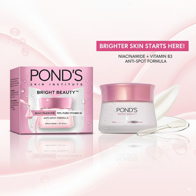 Pond's Bright Beauty Niacinamide Serum Cream 50g Anti Spot Face Moisturizer SPF